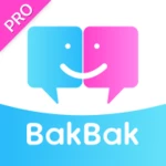 bakbak pro video chat android application logo